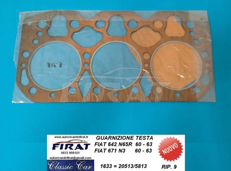 GUARNIZIONE TESTA FIAT 642 N65R (1633)